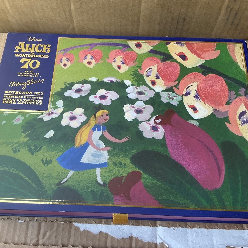 Disney Alice in wonderland notecards